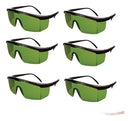 Kit 6 óculos De Proteção Lazer Luz Pulsada Epi Verde Jaguar