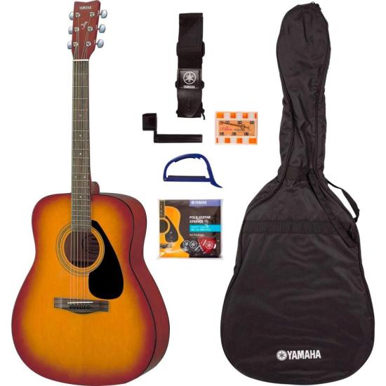 Kit de Violão Acústico Yamaha F310P TBS + Capa + Acessórios