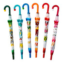 Guarda Chuva Colorido Automático Infantil Proteção Vermelho