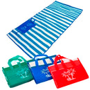 Bolsa E Esteira De Praia Impermeável - Azul