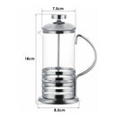 Cafeteira Prensa Francesa Infusor Vidro E Aço Inox 350ml