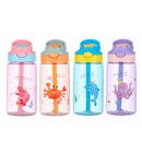 Squeeze Garrafa Infantil Com Canudo Hidratação  Cor:laranja