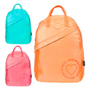Mochila Escolar Juvenil De Costas Coloridas Passeio Rosa