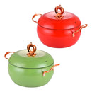 Panela Antiaderente Cozinha Formato Maçã Cor:verde