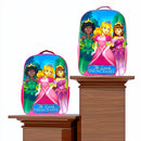 Kit Estojo, Lancheira E Mochila Infantil Princesa Rosa