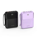 Mini Power Bank Carregador Portátil 10000m Turbo Cor:preto
