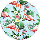Kit 4 Capas Para Sousplat Flamingo E Costela Adão 35cmx35cm - UN / 4