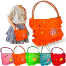 Bolsa Infantil Com Zíper Para Meninas  Borboleta Macio