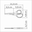 Tesoura Escolar Supercort Monster Tramontina 10cm Color - Display Com 72 Unidades
