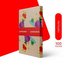 Papel Cartolina Rosa Escolar 50x66cm. 120g. Pacote Com 100