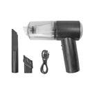 Mini Aspirador De Po Sem Fio Portatil Limpa Tudo Cor:preto