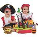 Brinquedo Educativo Barco Aventura Pirata 43cm