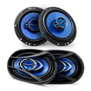 Alto Falante Kit Prático Hurricane Par 6" Triak6 + Par 6x9" Cm69