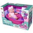 Boneca Milkinha Petit Banho Vinil 20cm