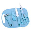 Jogo De Cozinha 4 Utensílios Cor:azul