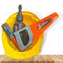 Kit Ferramentas Infantil Engenheiro Com Capacete Brinquedo