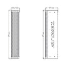 Caixa De Som Coluna Passiva 8x3" Versa Red Attack Vsc83