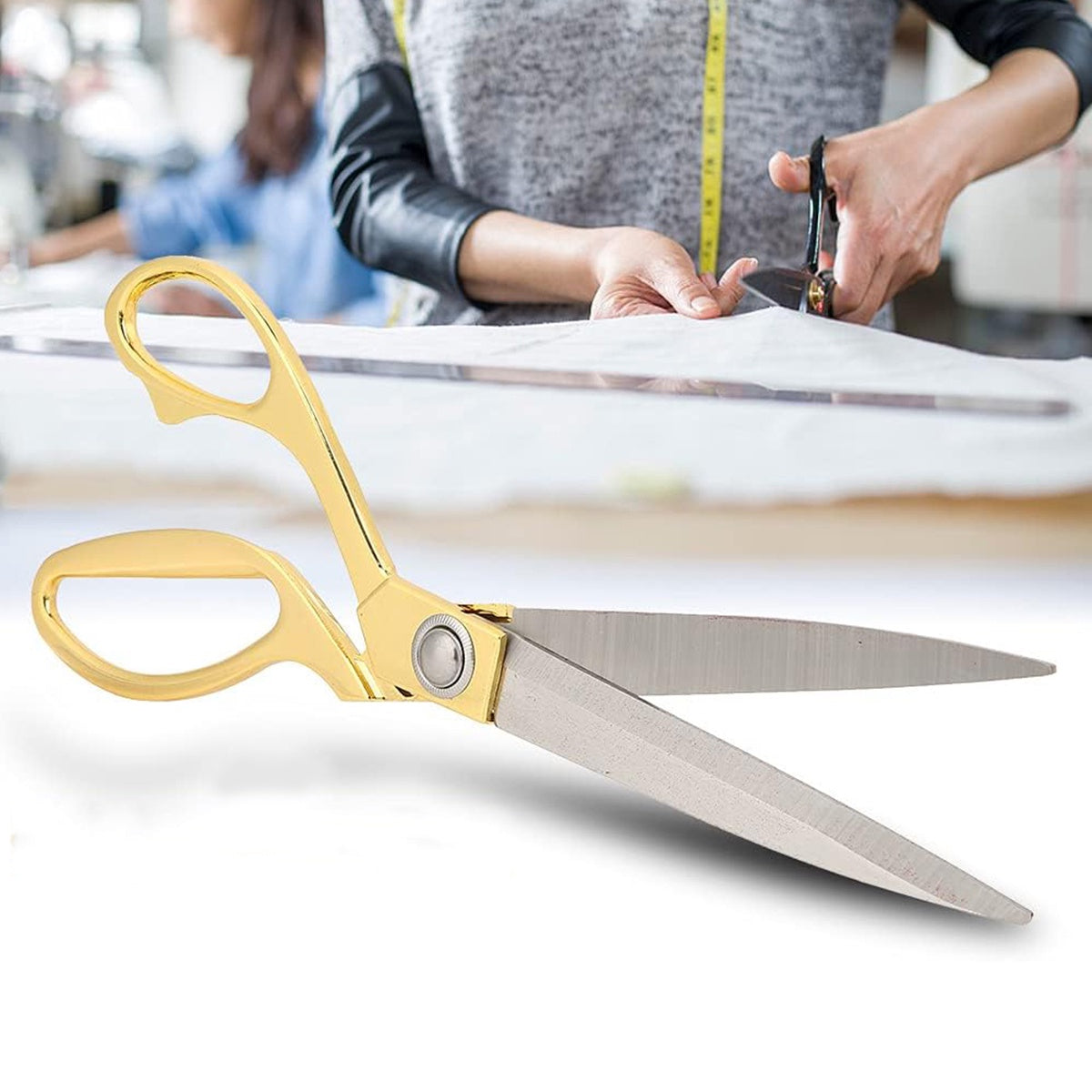 Tesoura Aço Inoxidável Alfaiate Costura Tecido Profissional