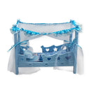 Berço de Boneca com Colchão com Mosqueteiro Azul