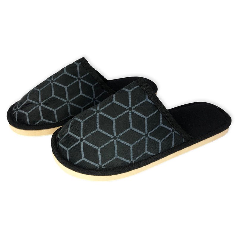 Pantufa Masculina Macia Estampada Preta 44/45