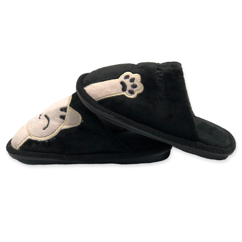 Pantufa Gatinho Infantil Preto Tam. 30/31