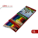 Lápis de Cor com 12 Cores