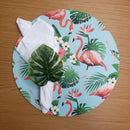 Kit 4 Capas Para Sousplat Flamingo E Costela Adão 35cmx35cm - UN / 4
