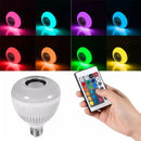Lampada Led Musical Rgb Bluetooth Controle Remoto 8 Cores