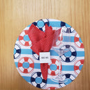 Kit 4 Capas Para Sousplat Replica Naútico 35cmx35cm - UN / 4