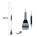 ANTENA MÓVEL AQUÁRIO B-2050 COM BOBINA CENTRAL PARA RÁDIO PX
