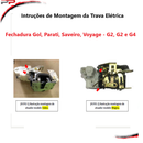 Fechadura Porta Dianteira  Esquerda Gol G2, G3 E G4 4 Pts