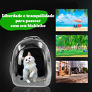 Mochila Pet Visão Panorâmica Passeios Astronauta Cor:azul