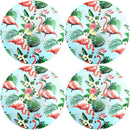 Kit 4 Capas Para Sousplat Flamingo E Costela Adão 35cmx35cm - UN / 4