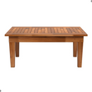 Mesa Centro 100x50 Ripada Madeira Rustica Castanho