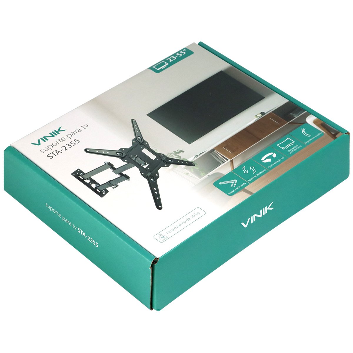 Suporte Articulado Para Tv Led/lcd/plasma De 23" A 55" Polegadas Com Inclinação - Sta-2355