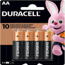 Pilha Alcalina Pequena Aa Duracell - Cartela Com 4 Pilhas