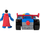 Imaginext Dc Super Friends Supermobile Com Lançador E Figura De Ação 7,6cm