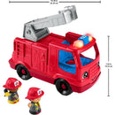 Caminhão De Bombeiros Fisher-price Little People Com Som, Luz E 2 Figuras