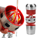 Espremedor Amassador Cortador De Frutas Verduras Aço Inox