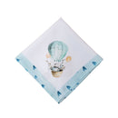 Kit 4 Guardanapo De Tecido Oxford Balão Coelho Da Páscoa Azul 40cmx40cm - UN / 4