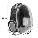 Mochila Pet Visão Panorâmica Passeios Astronauta Cor:azul