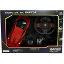 Carrinho Controle Remoto Racing Control Raptor Vermelho