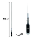 ANTENA MÓVEL AQUÁRIO M-410CCOM MOLA 5/8 DE ONDA PARA RÁDIO VHF