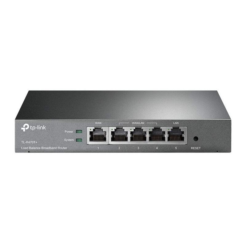 Roteador Load-balance 1 Wan +1 Lan + 3 Wan/lan Alternaveis Tl-r470t+ Smb