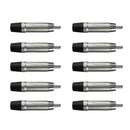 Conector Plug Rca Macho Wc 1212 Bk  Wireconex 10unidades