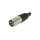 Cannon Macho Plastico Niquelado Pct C/5 Preto Importado