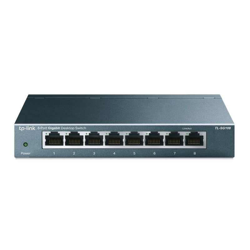 Switch 8 Portas Gigabit De Mesa 10/100/1000 Mbps Tl-sg108 Smb