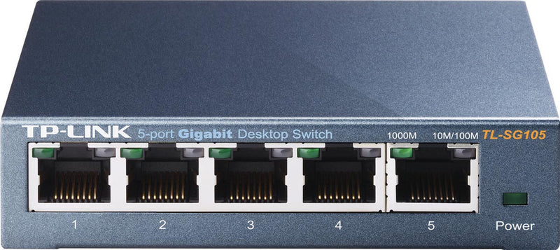 Switch 5 Portas Gigabit De Mesa 10/100/1000 Tl-sg105 Smb