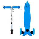 Patinete Regulável Infantil 3 Rodinhas Com Led Até 40kg Azul