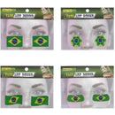 Copa Do Mundo Adesivo Facial C/mini Pedras(s Pct.c/12